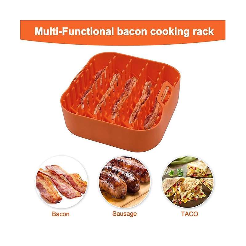 Multi-functional Bacon Cooking Rack and Silicone Pot Bacon Cooker Shelf Rack High Temperature Cooki