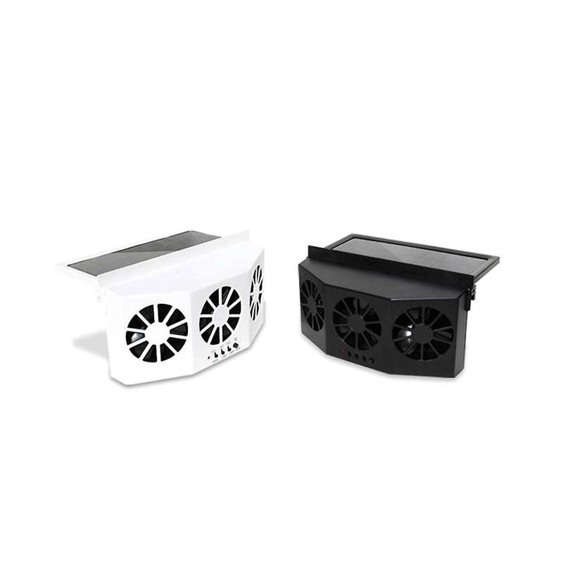 Multifunctional Car Ventilation Fan Car Fan Wireless Solar Charging Fan Portable Compact Radiator,bl