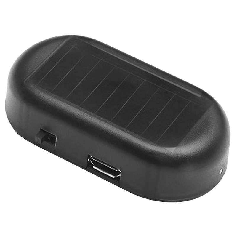 Multifunctional Car Solar Anti-Theft Light Analog Warning Flashing Light Alarm LED Car Sensor Lights