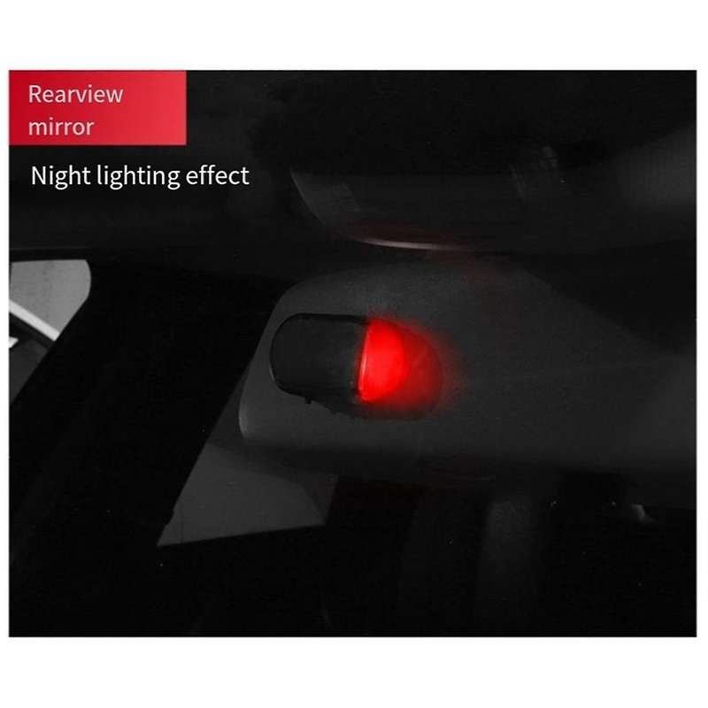 Multifunctional Car Solar Anti-Theft Light Analog Warning Flashing Light Alarm LED Car Sensor Lights