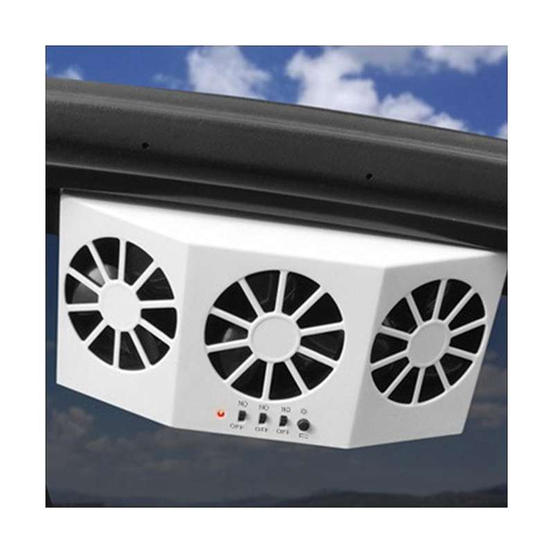 Multifunctional Car Ventilation Fan Car Fan Wireless Solar Charging Fan Portable Compact Radiator,wh