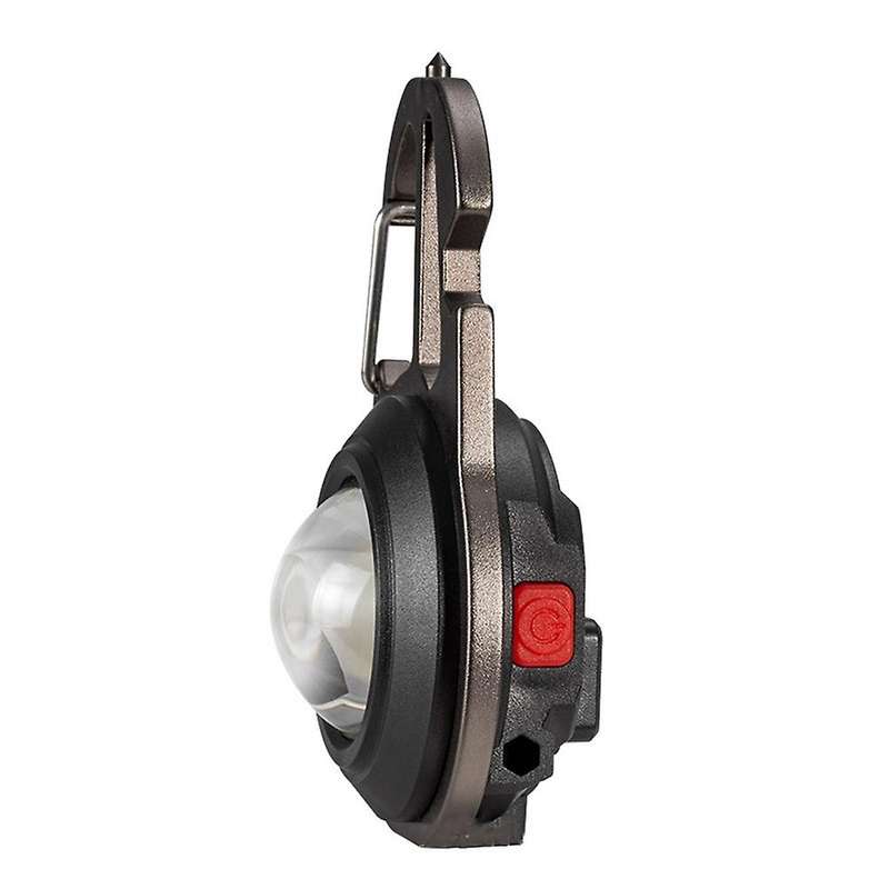 Multifunctional COB LED Mini Light Broken Window Hammer Wrench Small Bottle Opener Keychain Work Li
