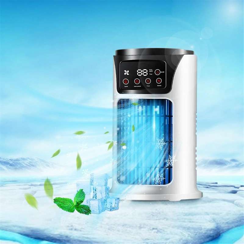 Multifunctional Desktop Fan Mini Evaporative Cooler Portable Adjustable Fan Cool Mist Humidifier