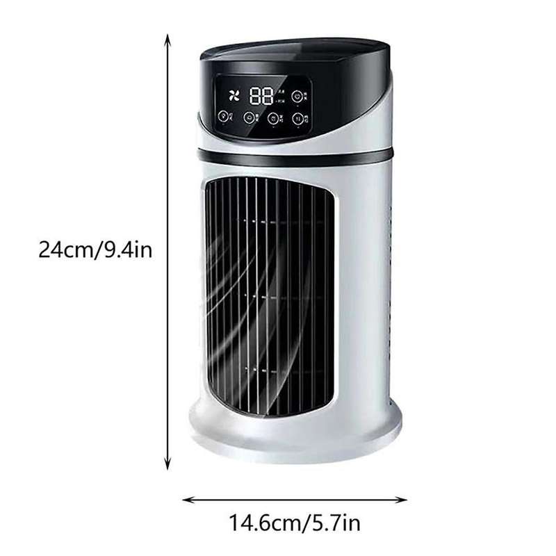 Multifunctional Desktop Fan Mini Evaporative Cooler Portable Adjustable Fan Cool Mist Humidifier