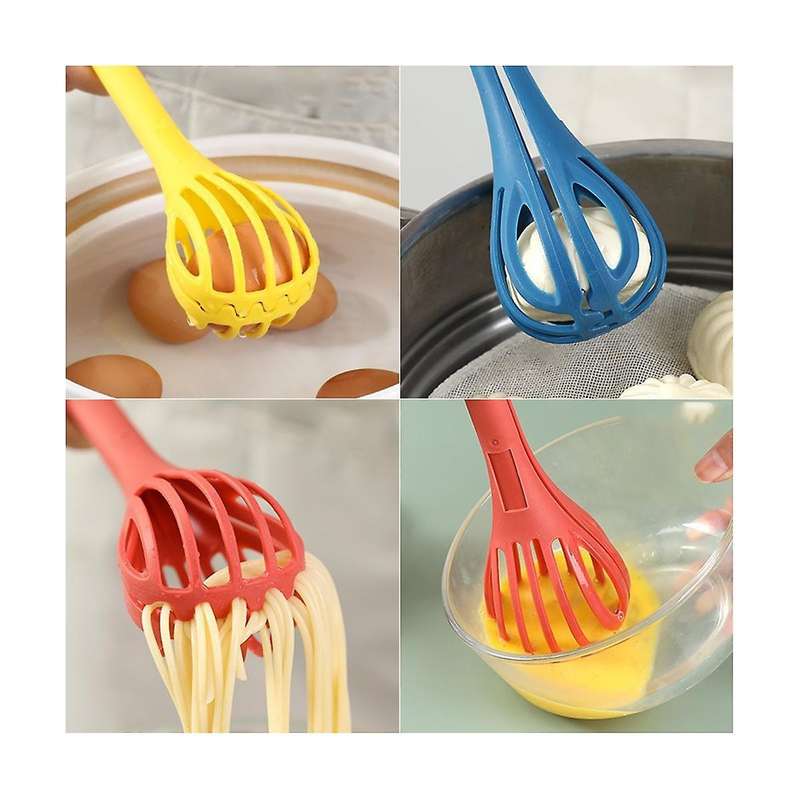 Multifunctional Egg Beater Egg Milk Whisk Pasta Tongs Food Clips Mixer Manual Stirrer Kitchen Cream