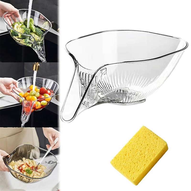 Multi-functional Drain Basket, Drainage Basket Funnel, Kitchen Plastic Drainer Food Basket, Plastic