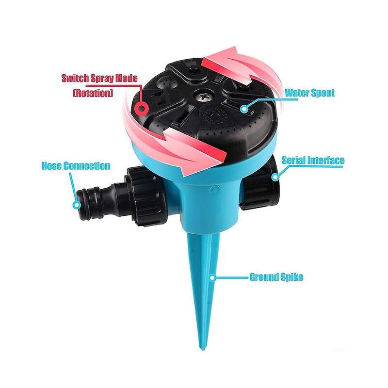 Multifunctional Garden Watering Needle Sprinkler for Watering Ground Nine-function Garden Irrigation