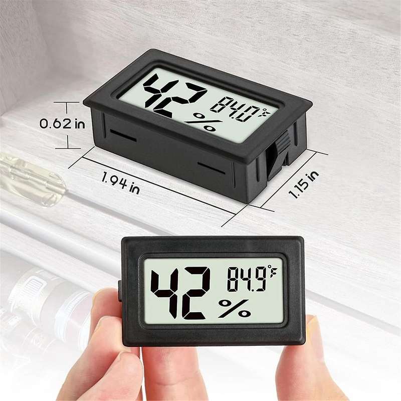 Multifunctional Indoor Digital Thermometer Hygrometer - 3 Pack, Humidity Meters Gauge with Built-In