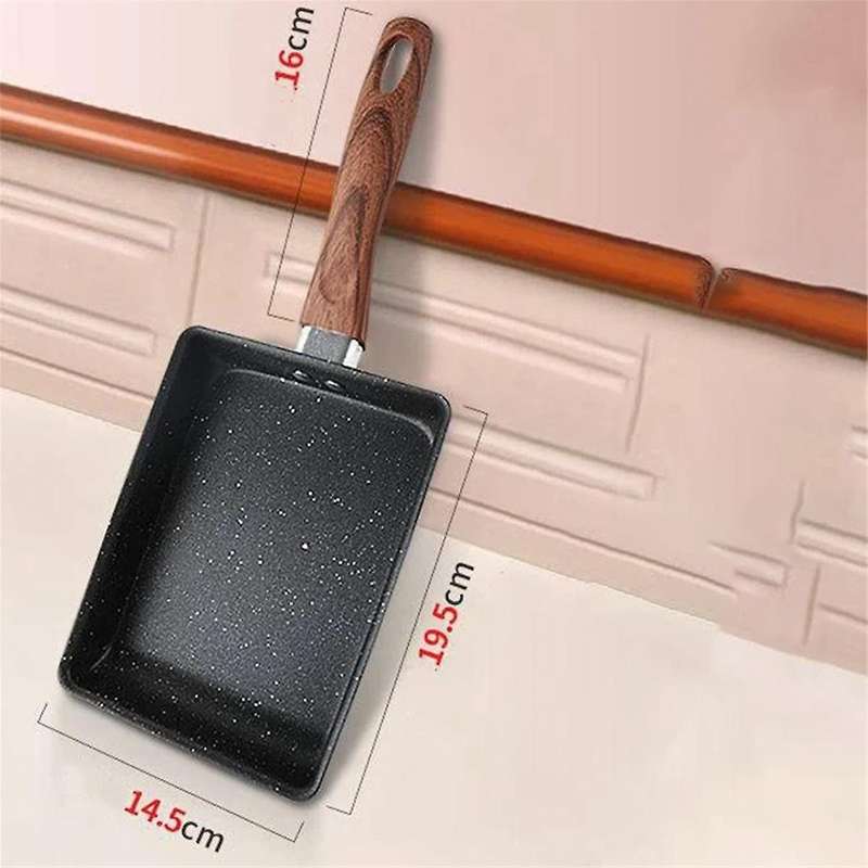 Multifunctional Low-Smoke Stone Frying Pan Tamagoyaki Frying Pan Non-Stick Pan
