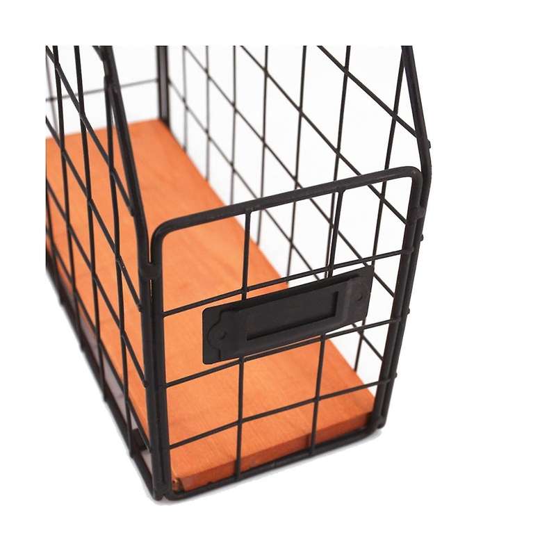 Multifunctional Office Desktop Oblique File Storage Rack Wrought Iron Storage