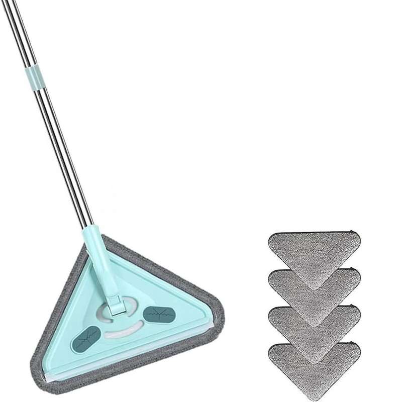 Multifunctional Mop, 360 Rotatable and Adjustable Cleaning Mop, Wet and Dry Triangle,