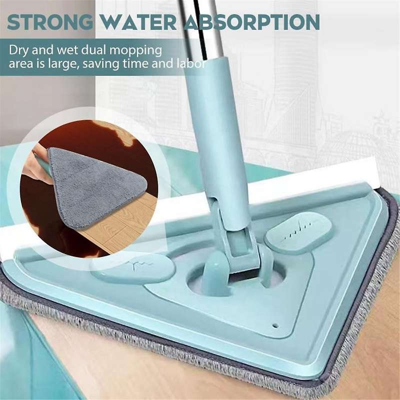 Multifunctional Mop, 360 Rotatable and Adjustable Cleaning Mop, Wet and Dry Triangle,