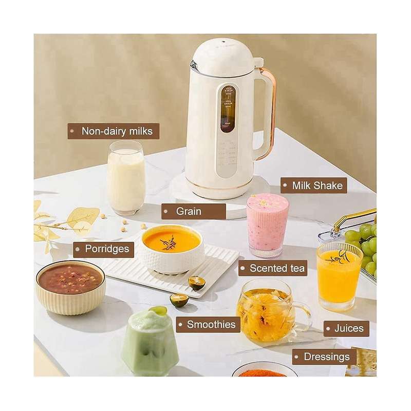 Multi-functional Nut Milk Maker Machine, Smart Automatic Cold/hot Plant-based Milk Machine, with Me