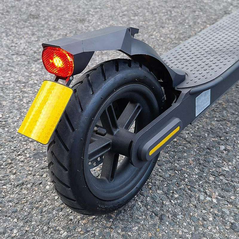Multifunctional Mudguard for Electric Scooter Rear Mud with License Plate Flap, PRO 2, Black