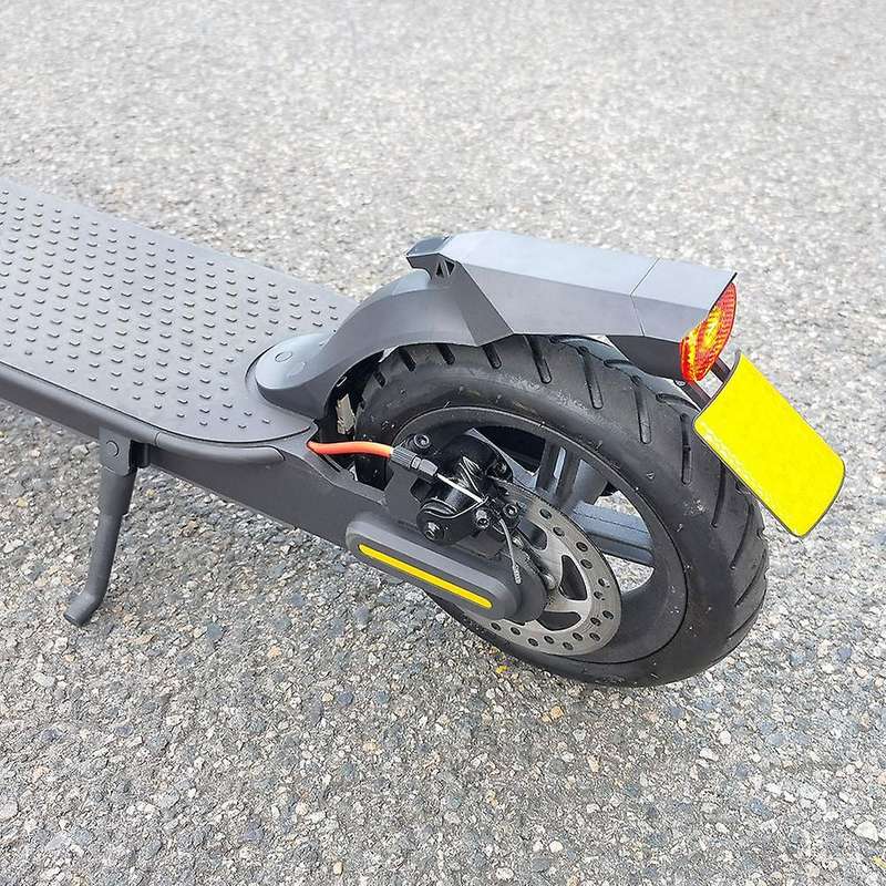 Multifunctional Mudguard for Electric Scooter Rear Mud with License Plate Flap, PRO 2, Black