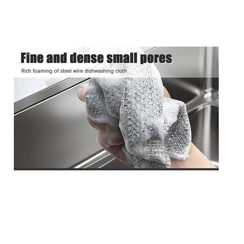Multifunctional Non-Scratch Wire Dishcloth,Wire Dishwashing Rags,Wire Dishwashing Rag, Steel Wire Di