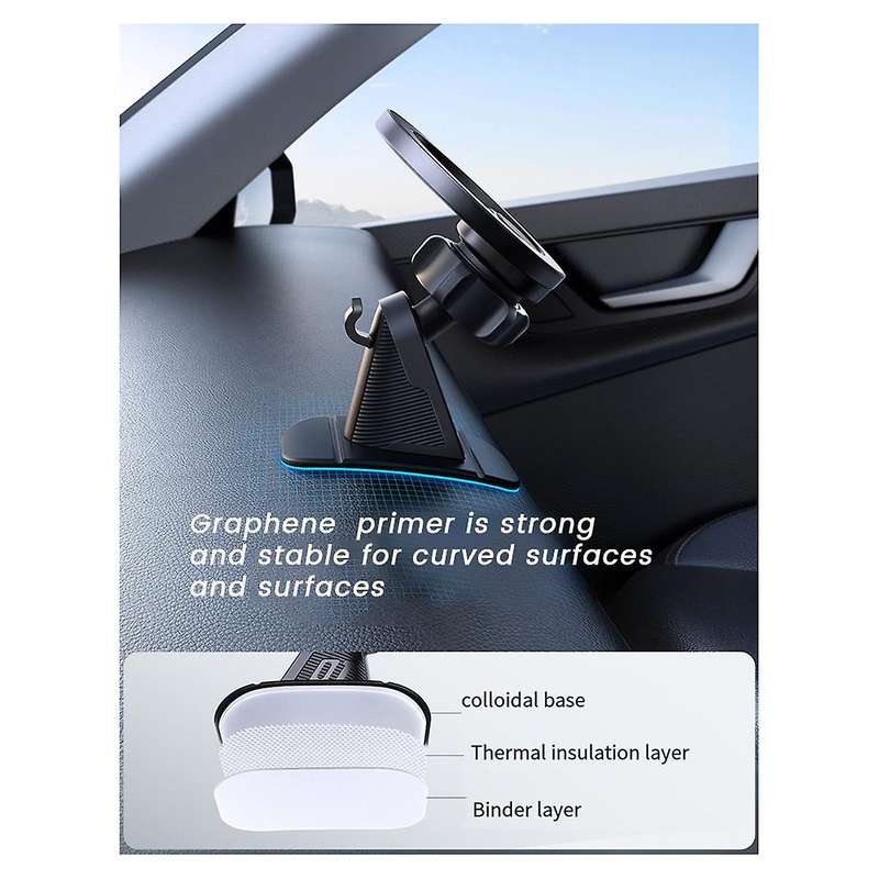 Multi-Functional Portable Car Phone Holder Stick-on Mini Solid Universal Car Dashboard Holder
