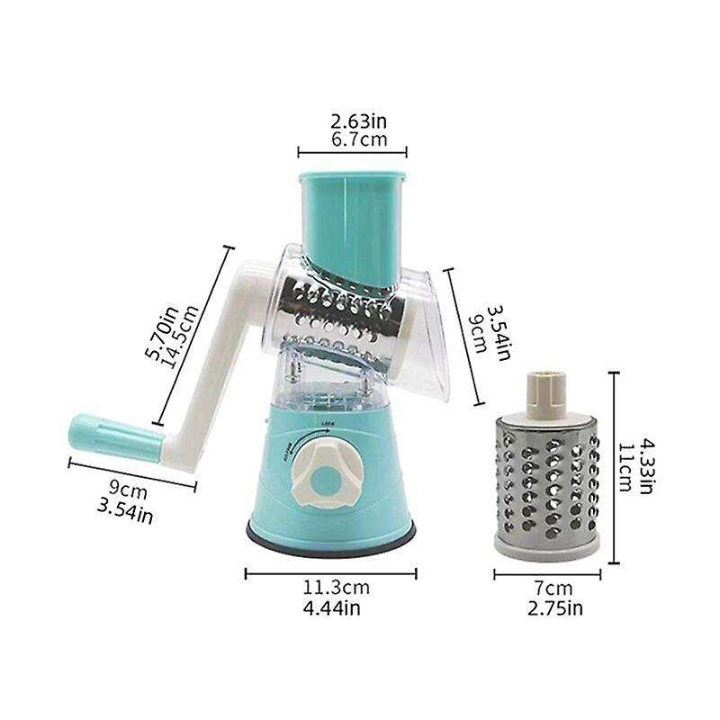 Multifunctional Roller Vegetable Cutter Hand Crank Home Kitchen Potato Grater