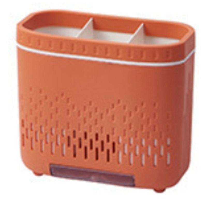 Multifunctional Rack Knife Holder, Drain Storage Box, Spoon and Fork Rack,c