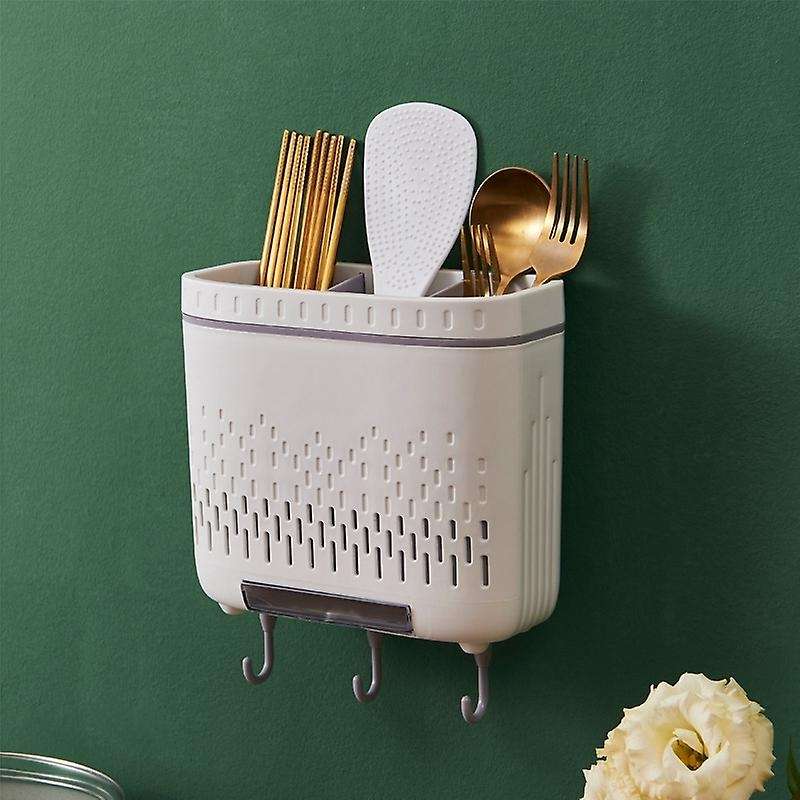 Multifunctional Rack Knife Holder, Drain Storage Box, Spoon and Fork Rack,c