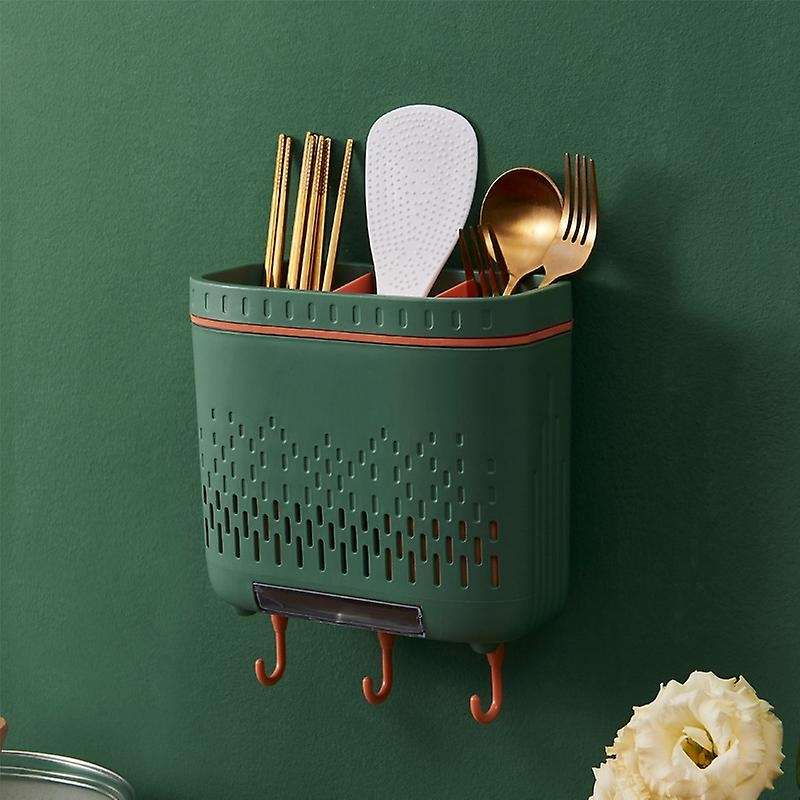 Multifunctional Rack Knife Holder, Drain Storage Box, Spoon and Fork Rack,c