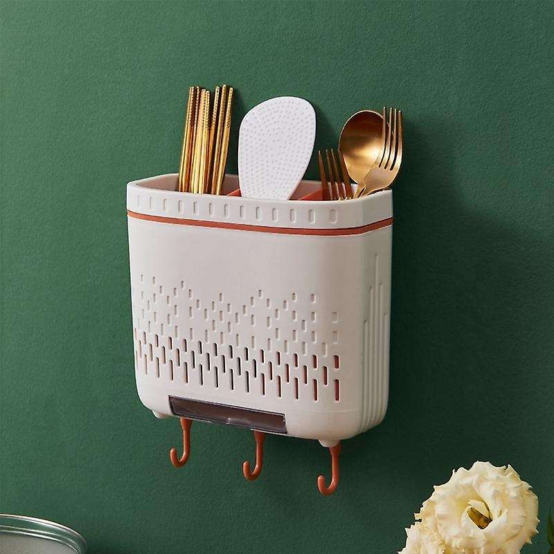 Multifunctional Rack Knife Holder, Drain Storage Box, Spoon and Fork Rack,c