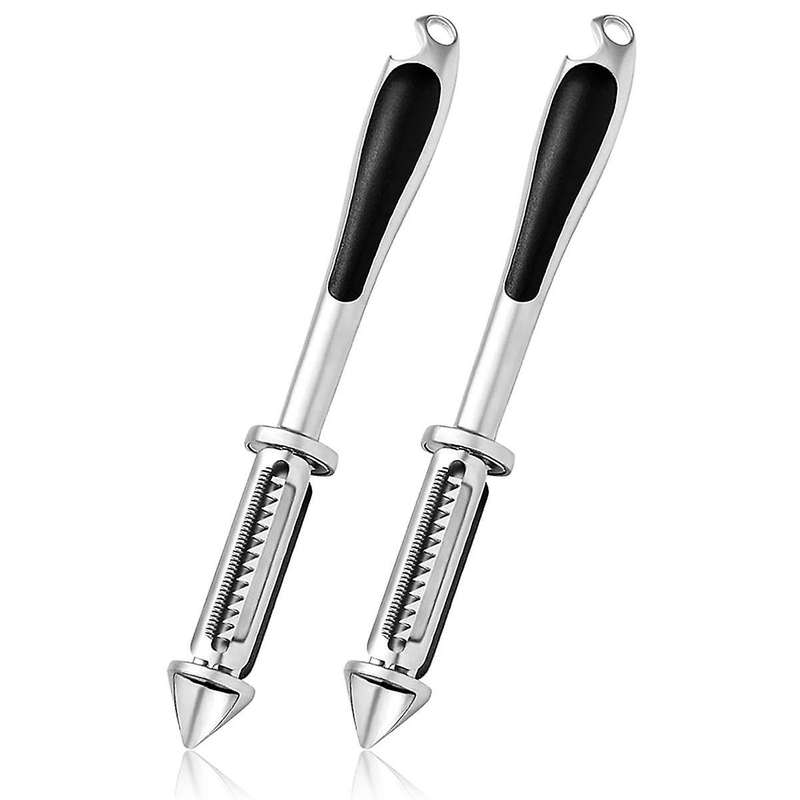 Multifunctional Vegetable Peeler,5 and 1 Vegetable and Fruit Peeler, 2PCS Steel Vegetable Peeler Bot