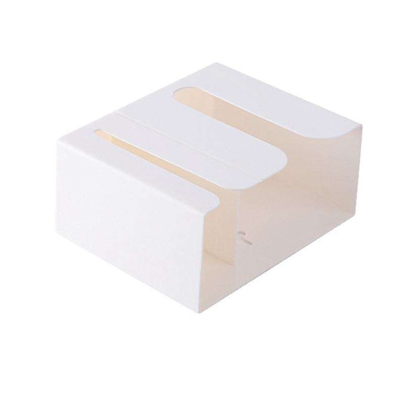 Multifunctional Wall-Mounted Tissue Box Perforated Free Toilet Paper Holder Bathroom Shelf Kitchen