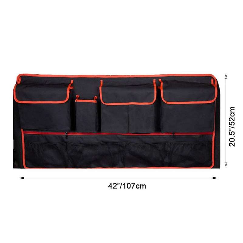 Multi-pocket Car Trunk Organizer Hanging Back Seat Storage Bag with 9 Pockets Waterproof Oxford Clot