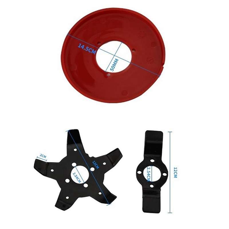 Multifunctional Weeding Disc of Lawn Mower Weeding Accessories of Dual- Weeding Head for Farmland an