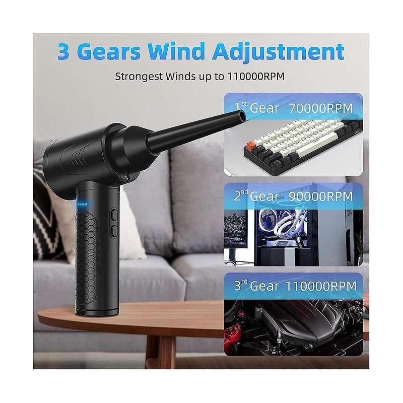 Multipurpose Electric Duster and Air Blower, Compressed Air Cleaner for Pc,replace Compressed Air Ca