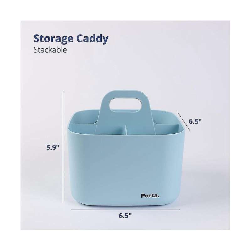 Multipurpose Organizer - Stackable Plastic with Handle Cleaning Craft Tote, Desk Cleaning