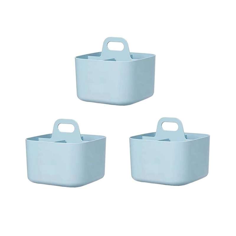 Multipurpose Organizer - Stackable Plastic with Handle Cleaning Craft Tote, Desk Cleaning