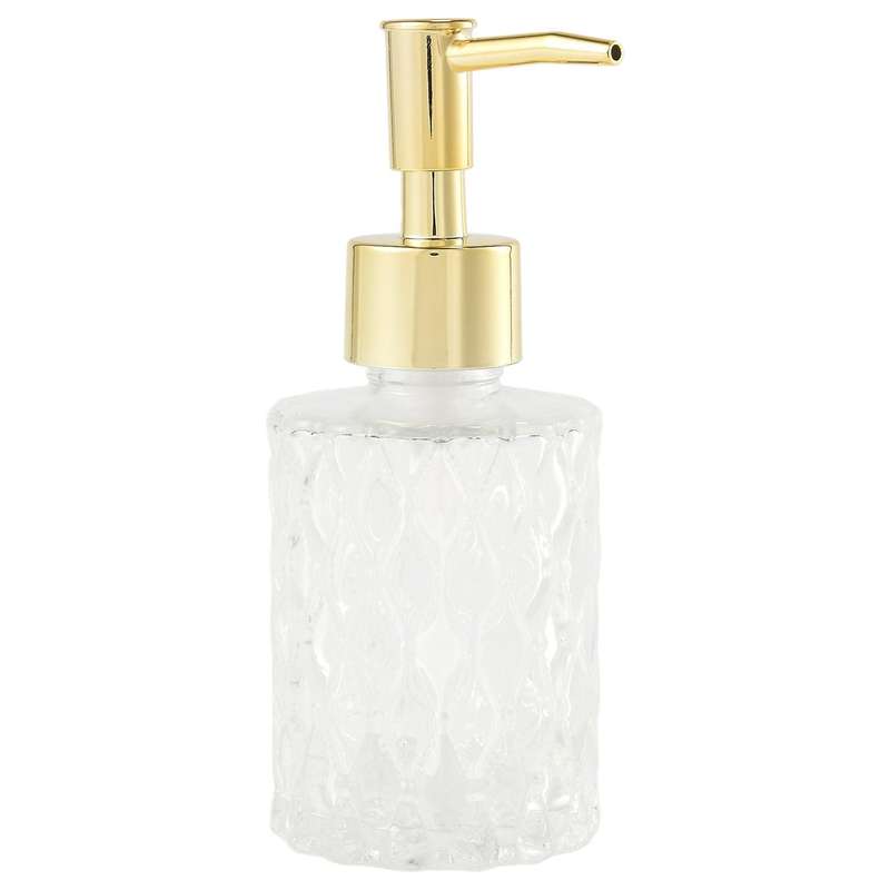 Multipurpose Mesa Soap Dispenser Easy to Clean Glass Soap Pump Dispenser Perfect for Kitchen and Ba