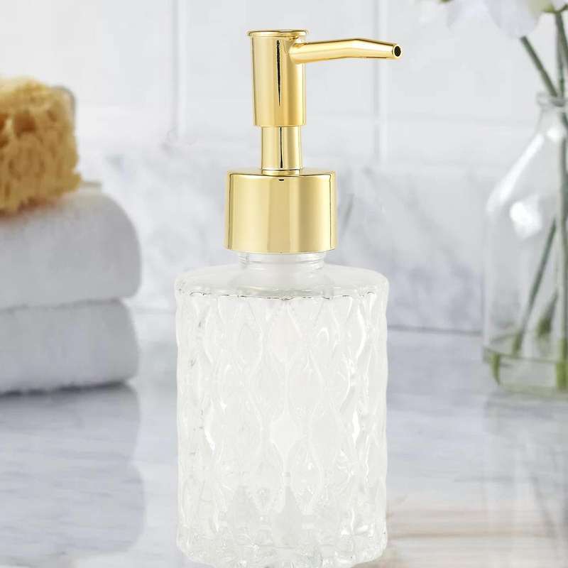 Multipurpose Mesa Soap Dispenser Easy to Clean Glass Soap Pump Dispenser Perfect for Kitchen and Ba
