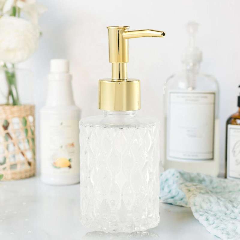 Multipurpose Mesa Soap Dispenser Easy to Clean Glass Soap Pump Dispenser Perfect for Kitchen and Ba