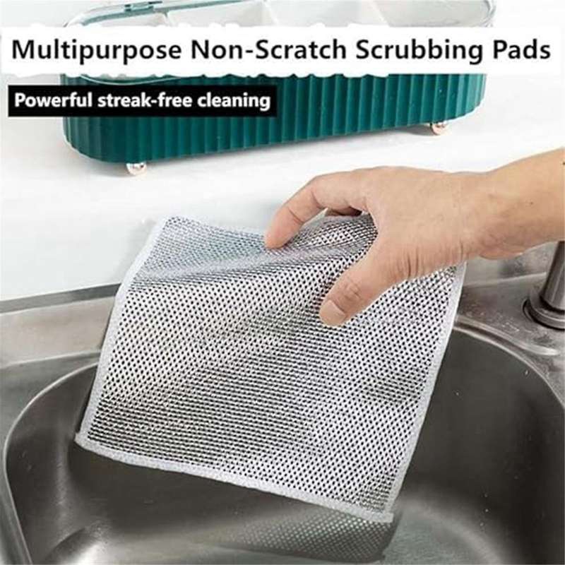 Multipurpose Dishwashing Rags for Wet and Dry, Non-Scratch Scrubbing Dishcloth Rags