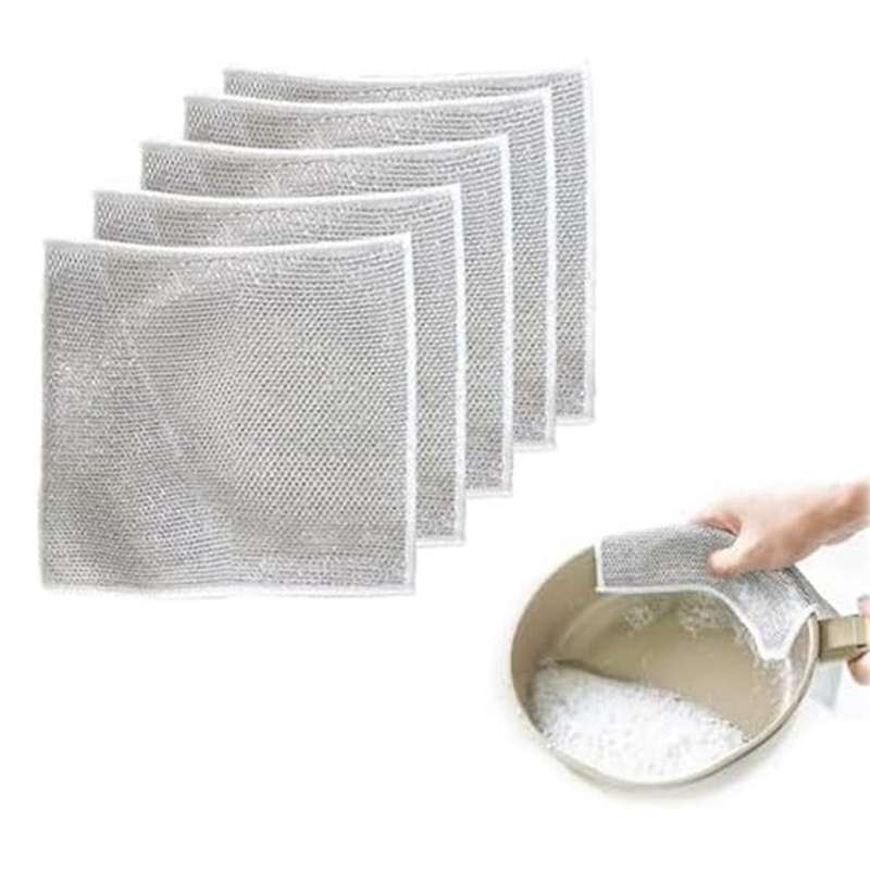 Multipurpose Dishwashing Rags for Wet and Dry, Non-Scratch Scrubbing Dishcloth Rags