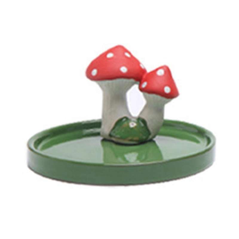 Mushroom Incense Holder, Handmade Ceramics Art Craft Ceramics Incense Burner Meditation Home Decor A