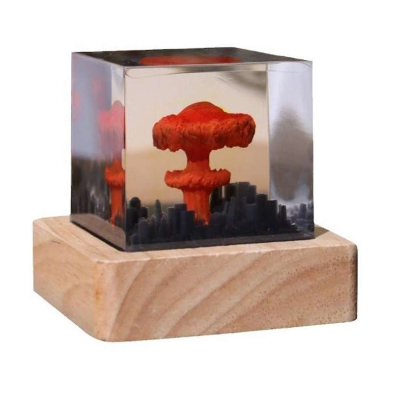 Mushroom Cloud Nuclear Explosion Lamp,atomic Bomb Model Atmosphere Lamp Decoration Gifts for Kids