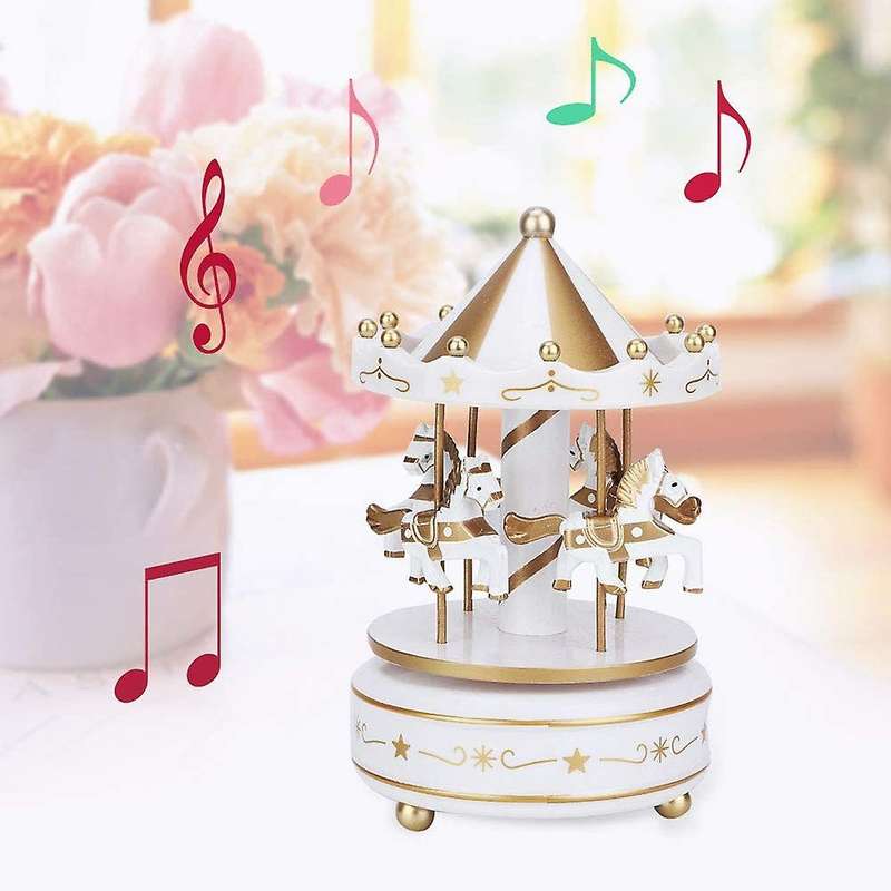 Music Box Merry Go Round Music Box Room Decorations Rotatable Wind Up Music Box Best Gifts Gift For