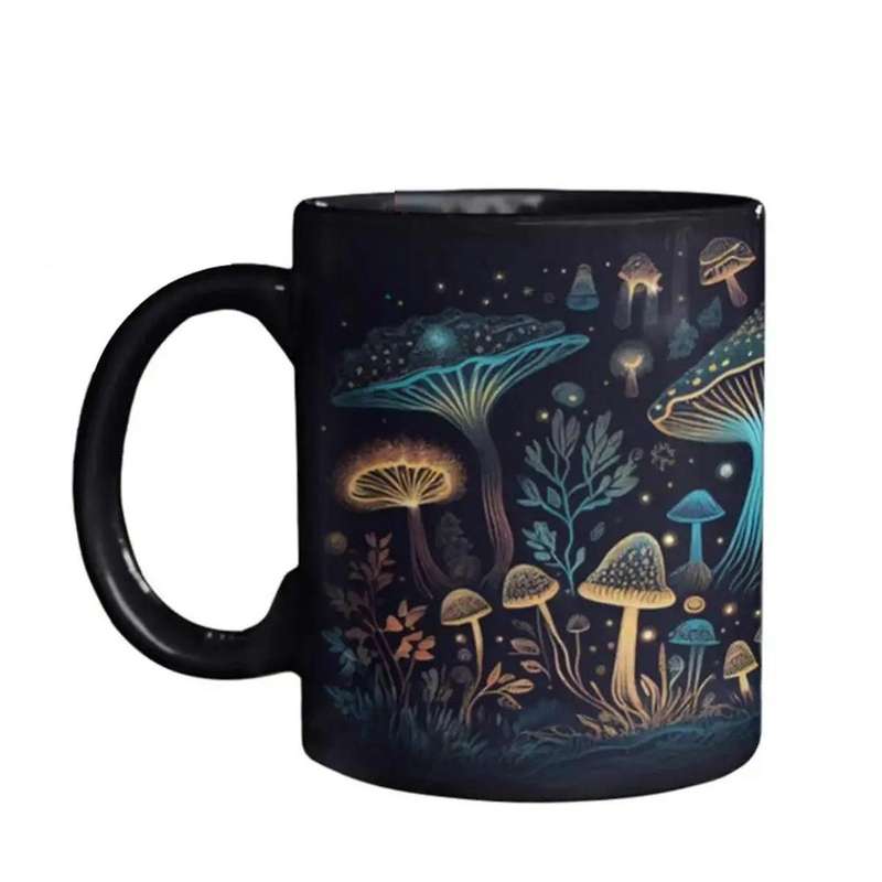 Mushroom Tea Mug 3d Mushrooms Coffee Cups Color Changing Tea Milk Water Cup Birthday Gifts for Women