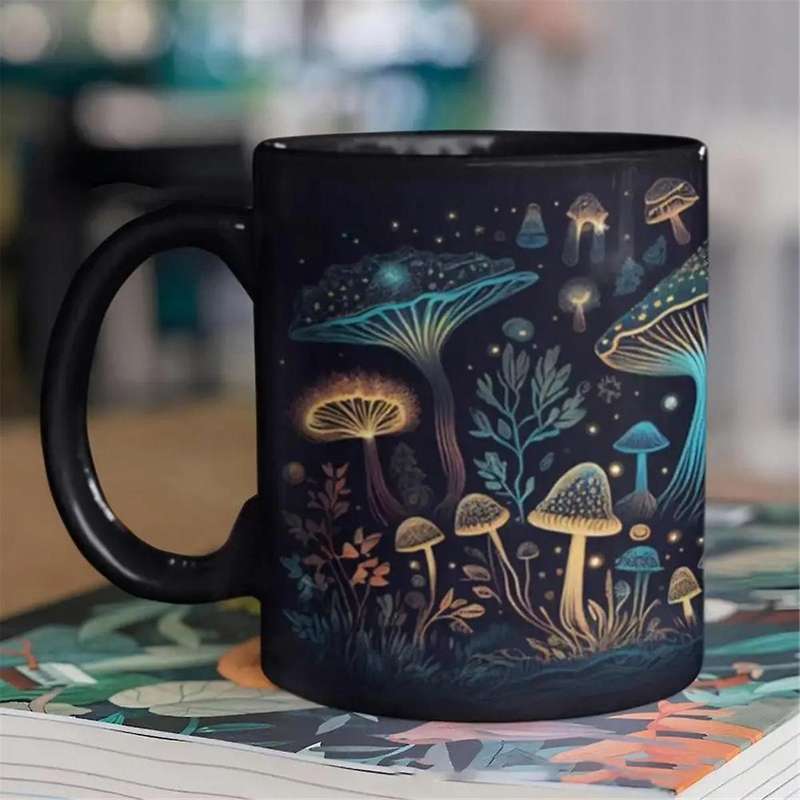 Mushroom Tea Mug 3d Mushrooms Coffee Cups Color Changing Tea Milk Water Cup Birthday Gifts for Women