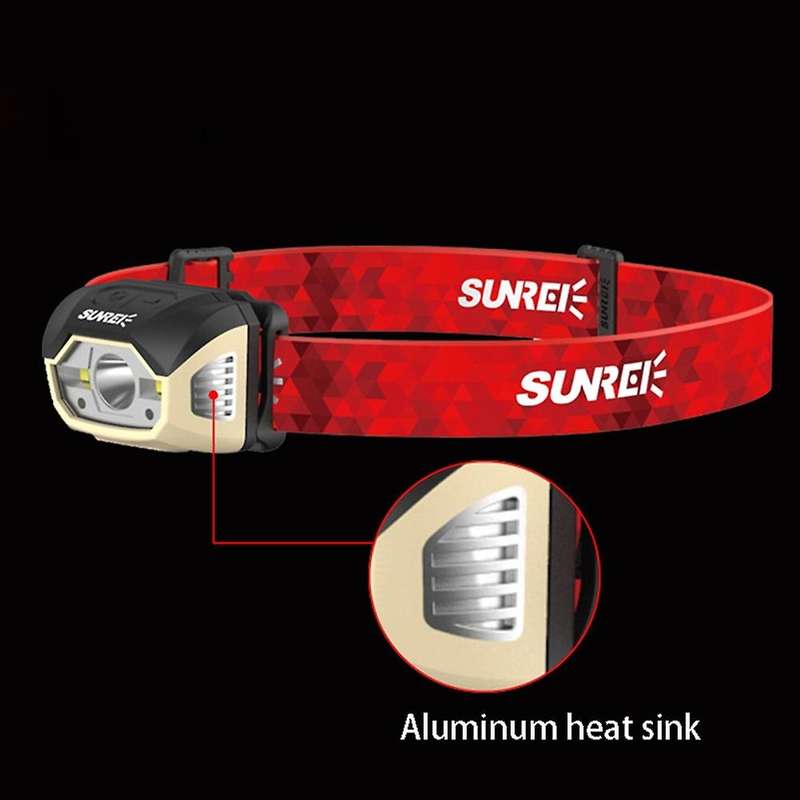 MUYE1 440 Lumens Headlight USB Rechargeable 5 Modes Night Work Light Camping Hunting Torch Lamp Port
