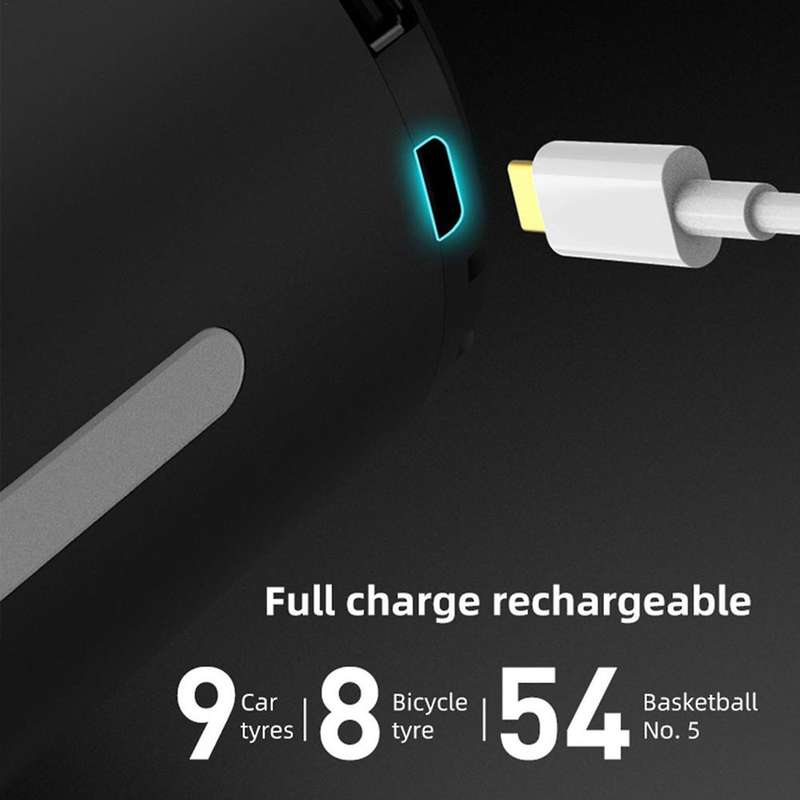 N8 Wireless Air Pump, Portable Air Compressor Tire Inflator with Smart Contact LCD Display, for Cars
