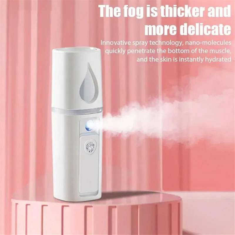 Nano Mist Sprayer Cooler Facial Steamer Humidifier USB Rechargeable Face Moisturizing Nebulizer Beau