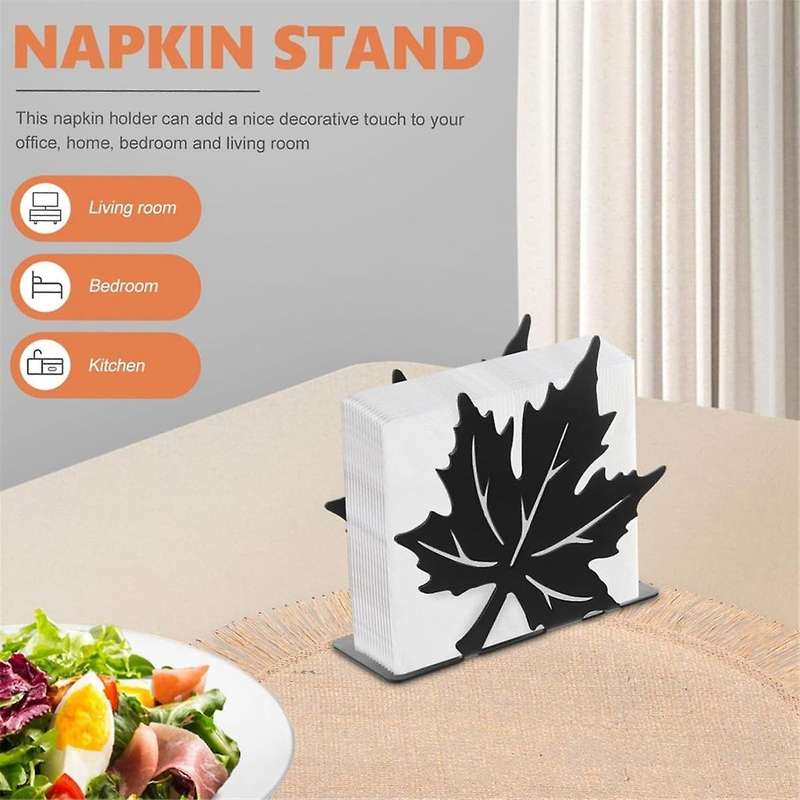 Napkin Holder Tabletop Decor Holder for Table Desktop Restaurant Iron Tissue Dispenser Wrought Art R