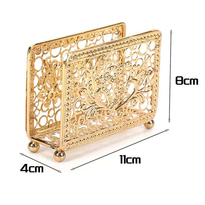 Napkin Holder Wear-Resistant Organization Retro Western Restaurant Paper Rack Table Tissue Storage H