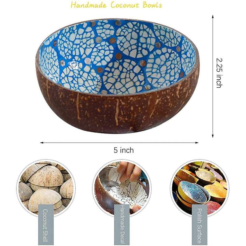 Natural Coconut Shell Storage Bowl Coconut Serving Bowls Candy Container Nuts Holder for Vegans Br