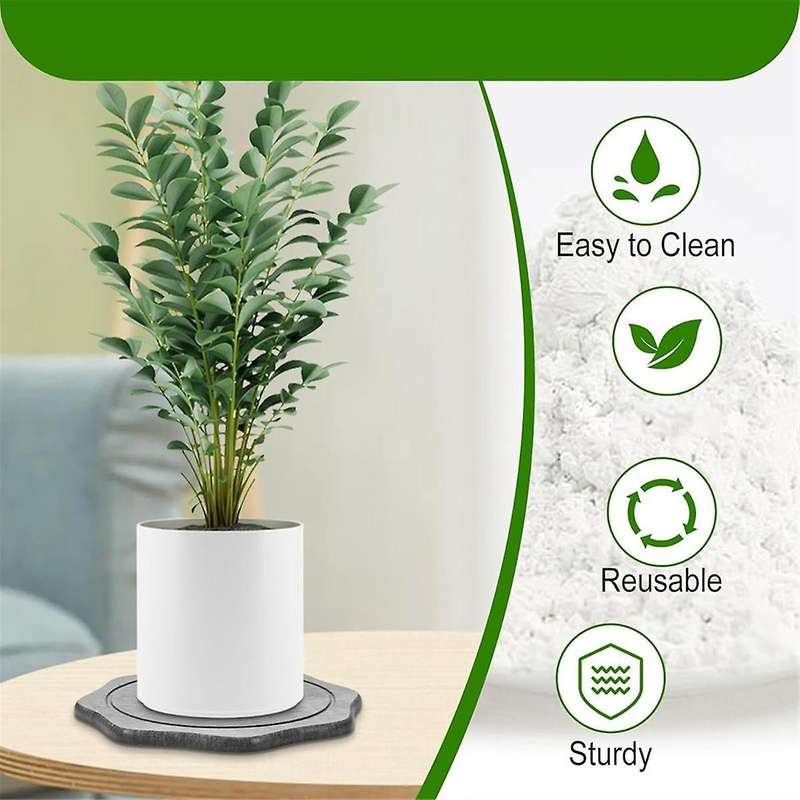 Natural Diatom Mud Quick-Drying Absorbent Pad, Flowerpot Pad for Watering Flowers and Green Plants B